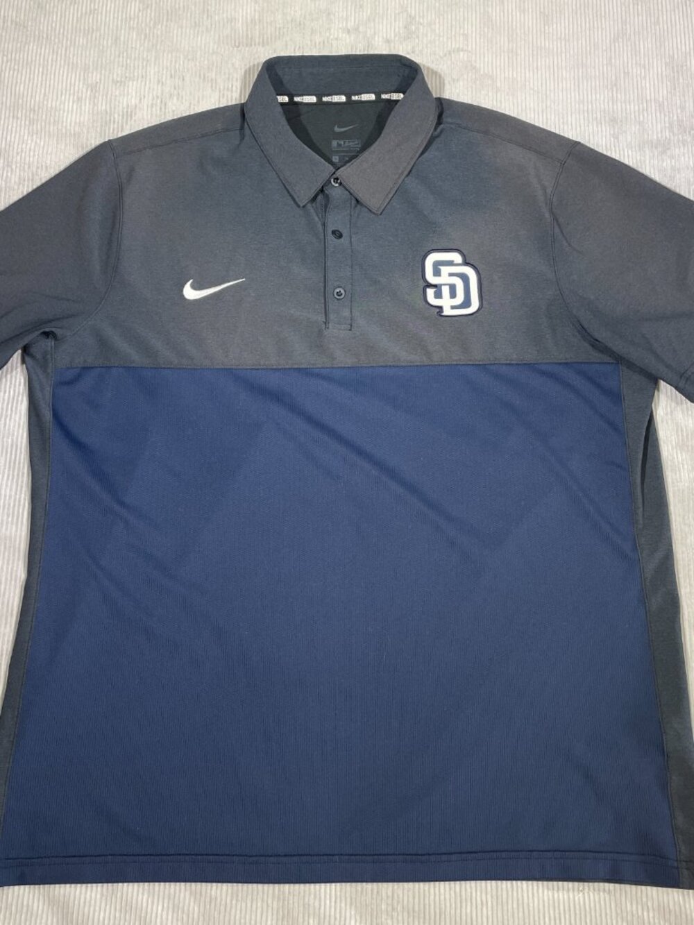 Nike San Diego Padres MLB Authentic Performance Polo Shirt Navy XL - Picture 3 of 13